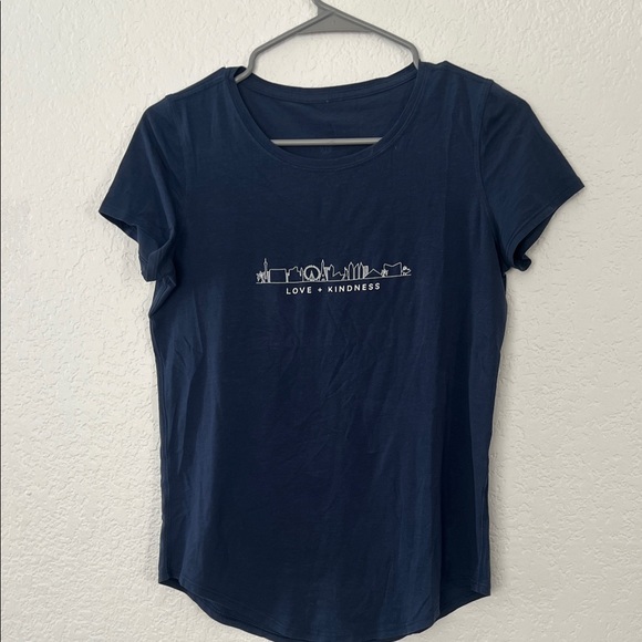 Lululemon Athletica Navy Blue Love & Kindness Tee - Picture 1 of 3